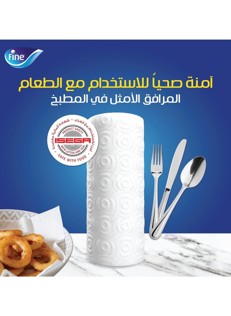 Fine Fine Super Towel Kitchen Tissue roll 45 sheets x 2 Ply, 8 Rolls  - Image 3
