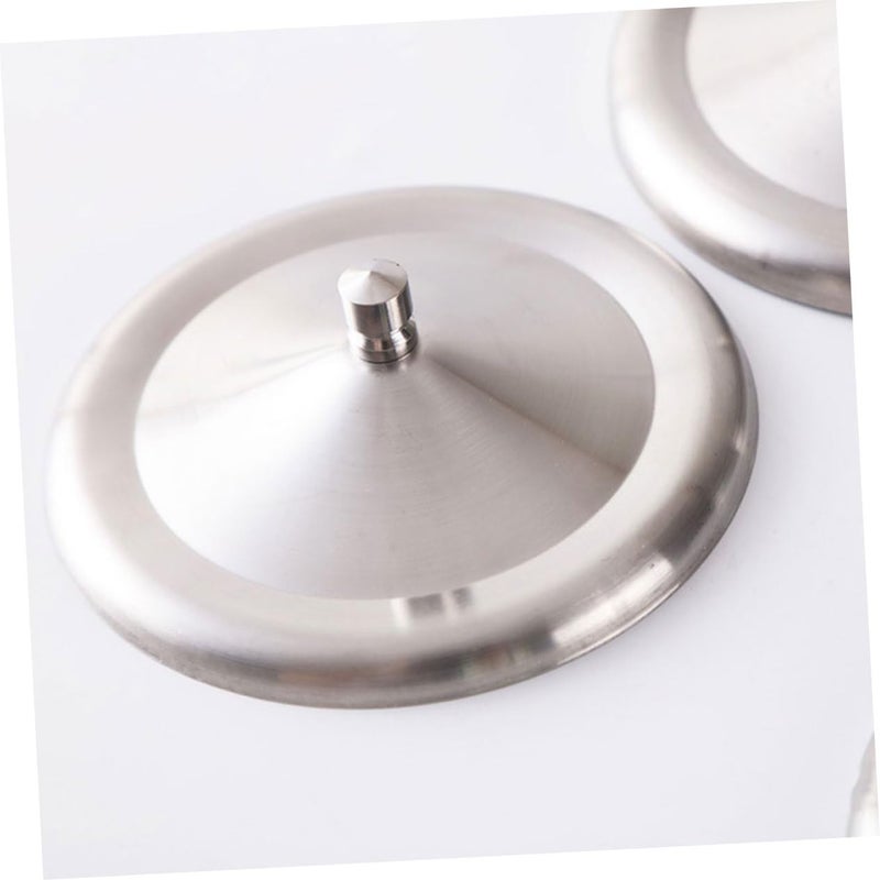 Stainless Steel Tea Cup Lid Preserves Freshness Elegant Cover For Mugs - Image 5