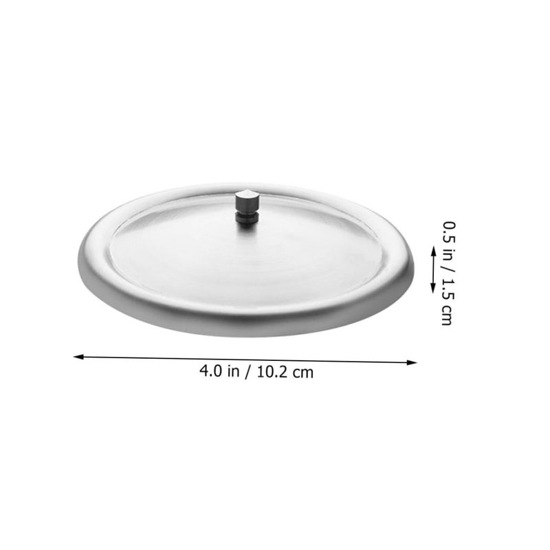 Stainless Steel Tea Cup Lid Preserves Freshness Elegant Cover For Mugs - Image 3