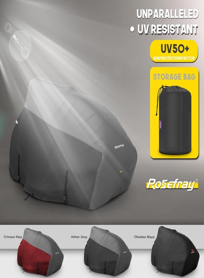 Rosefray Zero Turn Mower Cover,Waterproof 420D Marine Grade Fabric-Universal Fit for John Deer,Husqvarna,Cub Cadet Zero Turn Up to 60" Lawn Mower Decks,Dimensions: 79" L X 46" W X 55" H Red - Image 5