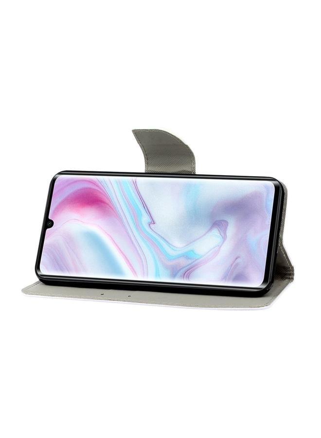 اس-توب جراب لهاتف Samsung Galaxy A31 بنمط رسم ملون، جراب جلدي قلاب أفقي مع حامل وفتحات للبطاقات ومحفظة وحبل - Image 4