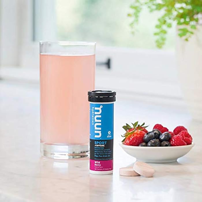 Nuun Hydration Drink Tab - Energy - Wild Berry - 10 Tablets - Case of 2 - Image 4