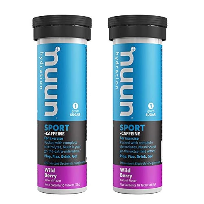 Nuun Hydration Drink Tab - Energy - Wild Berry - 10 Tablets - Case of 2 - Image 1