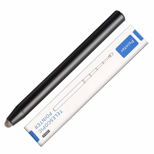 AIKESIWAY Universal Telescopic Stylus Pen for Touch ScreensRetractable Pointer Stick Stylus with Special Flocking TipExtendable High Precision Soft Black - Image 1
