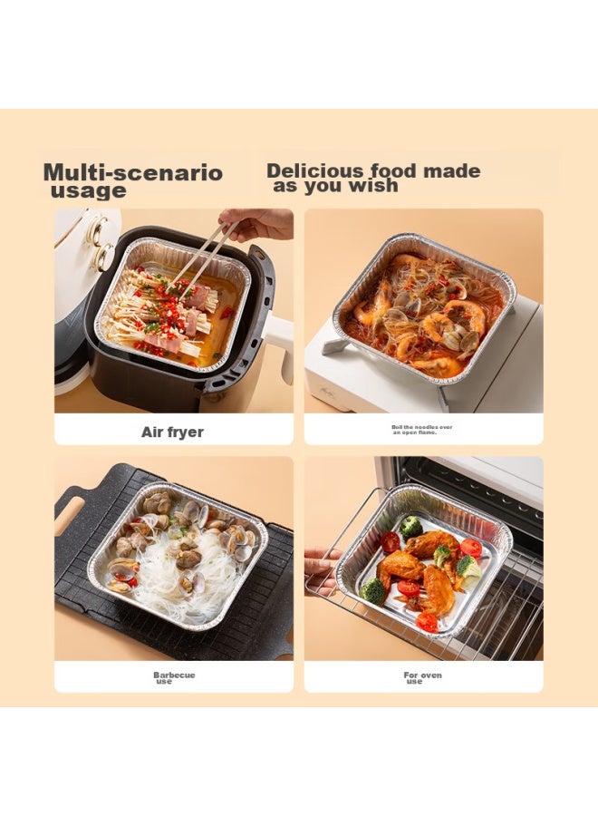 JD.com Jd Jingzao Air Fryer And Oven-specific Aluminum Foil Bowls And Plates, Square Aluminum Foil Trays 20.5cm - Image 5