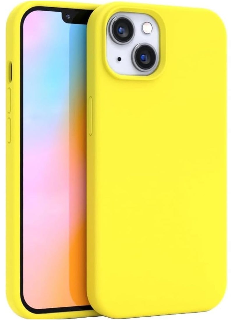 Generic - Protective Yellow cover for Apple iPhone 13, anti-fingerprint, anti-fall, anti-scratch, comfortable grip, shock-absorbing, anti-explosion hard back, ultra-thin case and full cover, compatible with iPhone 13, Yellow - Image 1