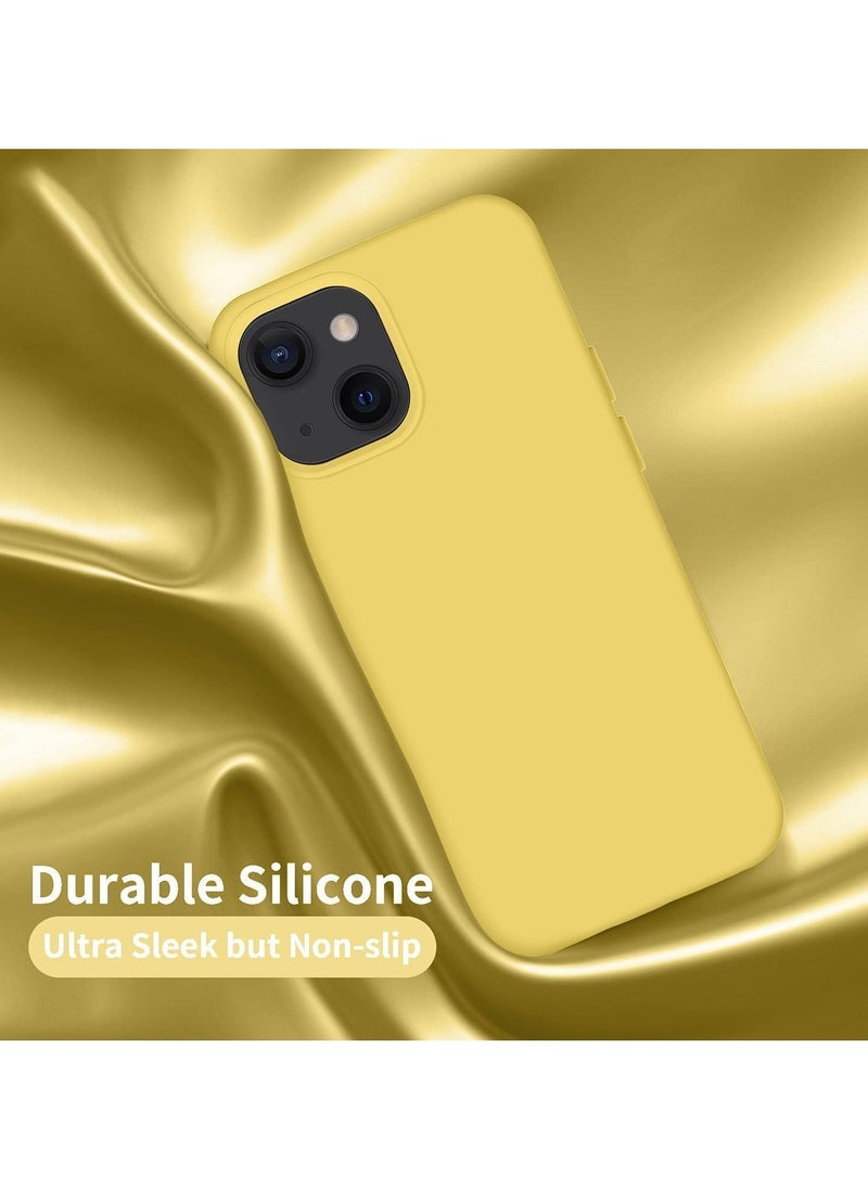 Generic - Protective Yellow cover for Apple iPhone 13, anti-fingerprint, anti-fall, anti-scratch, comfortable grip, shock-absorbing, anti-explosion hard back, ultra-thin case and full cover, compatible with iPhone 13, Yellow - Image 1