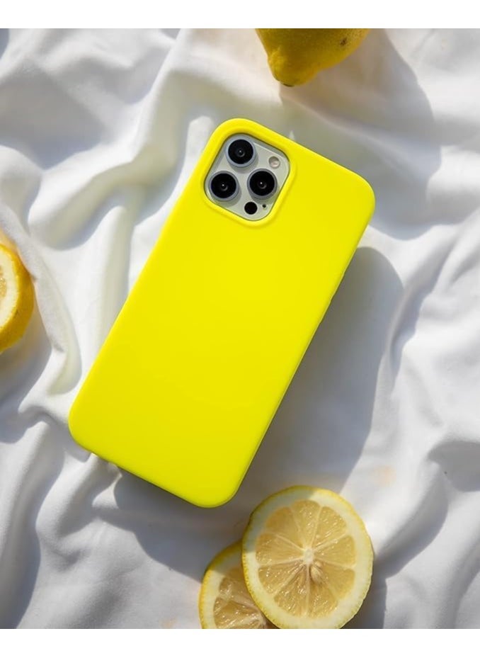 Generic - Protective Yellow cover for Apple iPhone 13, anti-fingerprint, anti-fall, anti-scratch, comfortable grip, shock-absorbing, anti-explosion hard back, ultra-thin case and full cover, compatible with iPhone 13, Yellow - Image 1