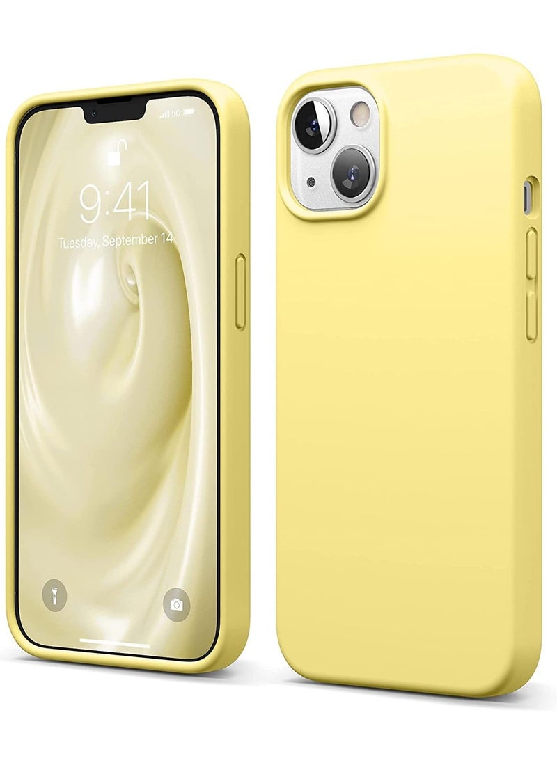 Generic - Protective Yellow cover for Apple iPhone 13, anti-fingerprint, anti-fall, anti-scratch, comfortable grip, shock-absorbing, anti-explosion hard back, ultra-thin case and full cover, compatible with iPhone 13, Yellow - Image 1