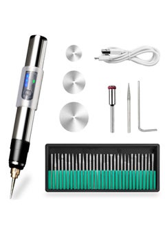 Generic USB Rechargeable Engraving Pen With Type-C Interface, Portable Electric Engraver Etching Cordless Pen Rotary Tool for Jewelry Glass Wood Stone Metal Plastic  - Image 1