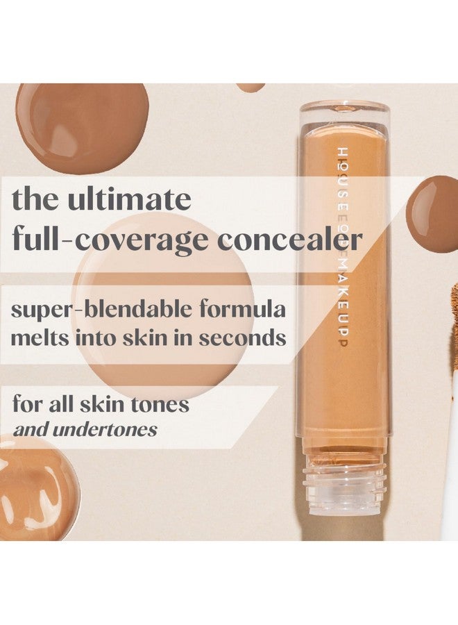 HOUSE OF MAKEUP Matte Concealer For Dark Circles, Pigmentation | Non-Crease, Non-Cakey | Long Wear, Waterproof, Sweat-Proof | Full Coverage Concealer For Oily Skin | For Face Makeup | 6 Ml (Md02 - Medium To Deep Skin Tone) - Image 2