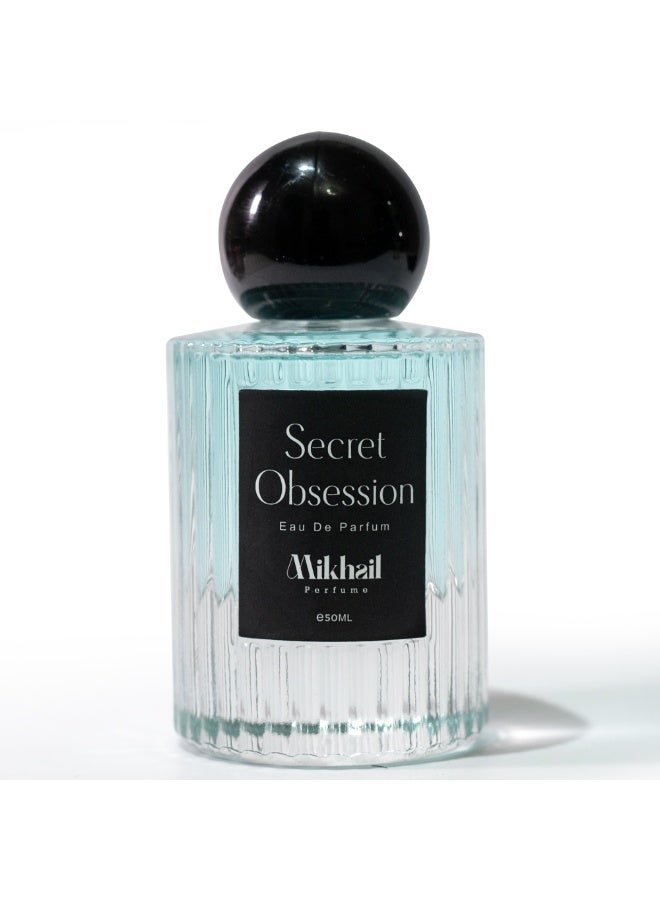 MIKHAIL Secret Obsession Unisex Eau de Parfum – Bold Floral Spicy Perfume with Amber, Vanilla & Musk – Long-Lasting Fragrance for Men & Women – 50ml - Image 1
