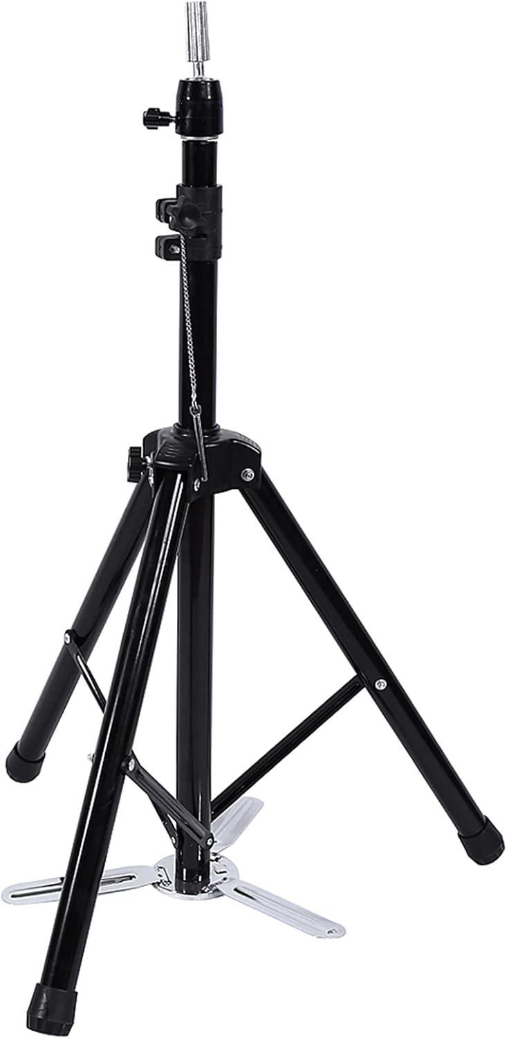 Wig Stand Tripod Mannequin Head Stand Adjustable Hairdressing Training Mannequin Manikin Head Tripod Stand Wig Doll Holder