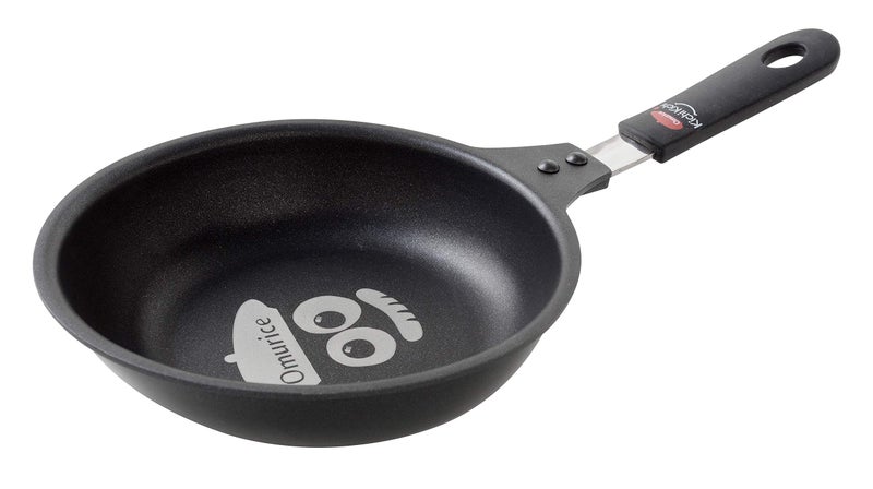 Arnest Ernest A-77340 Frying Pan, Supervised by a Well-established Western Restaurant Kichikichi, Easy to Make Omelets (Deep and Long Tip, Egg Shape), Recipe Included (Ome-chan Omelet Frying Pan), Popular - Image 1
