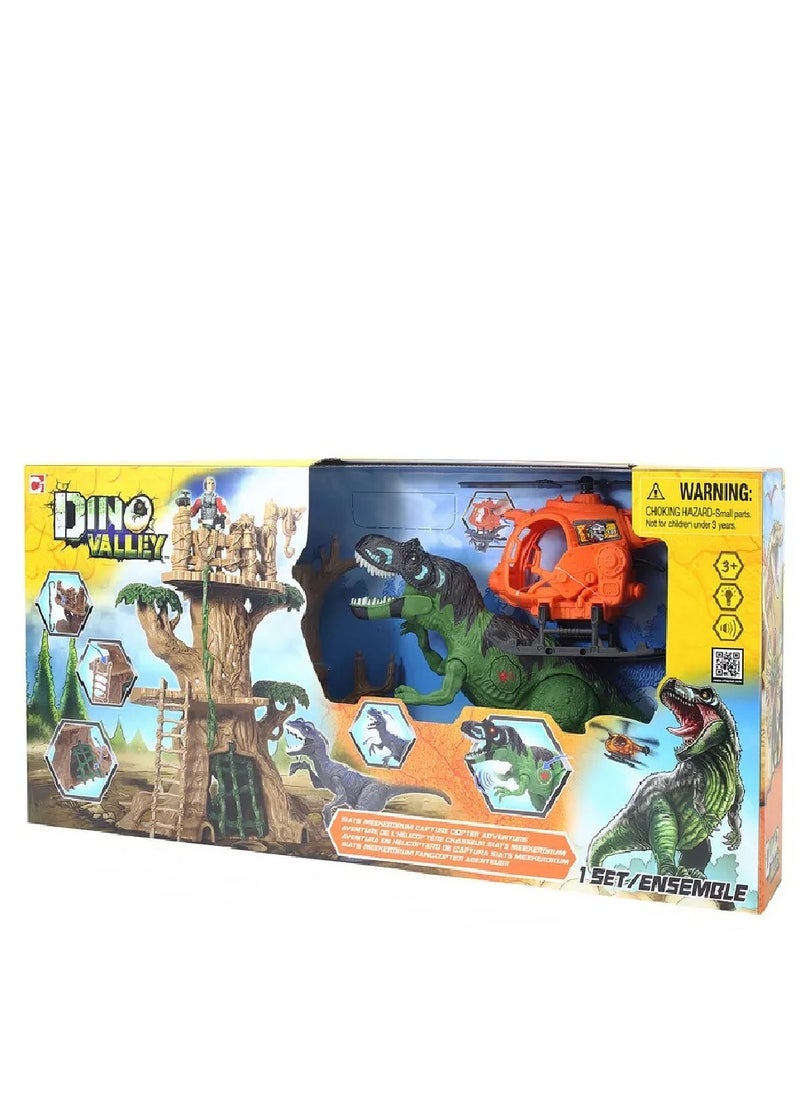 DINO Valley Dino Valley L&S Stats Meekerorum Capture Copter Playset  - Image 1