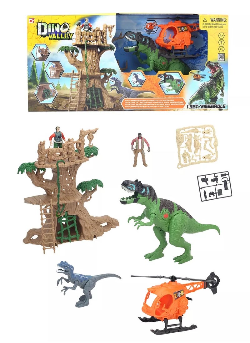 DINO Valley Dino Valley L&S Stats Meekerorum Capture Copter Playset  - Image 2