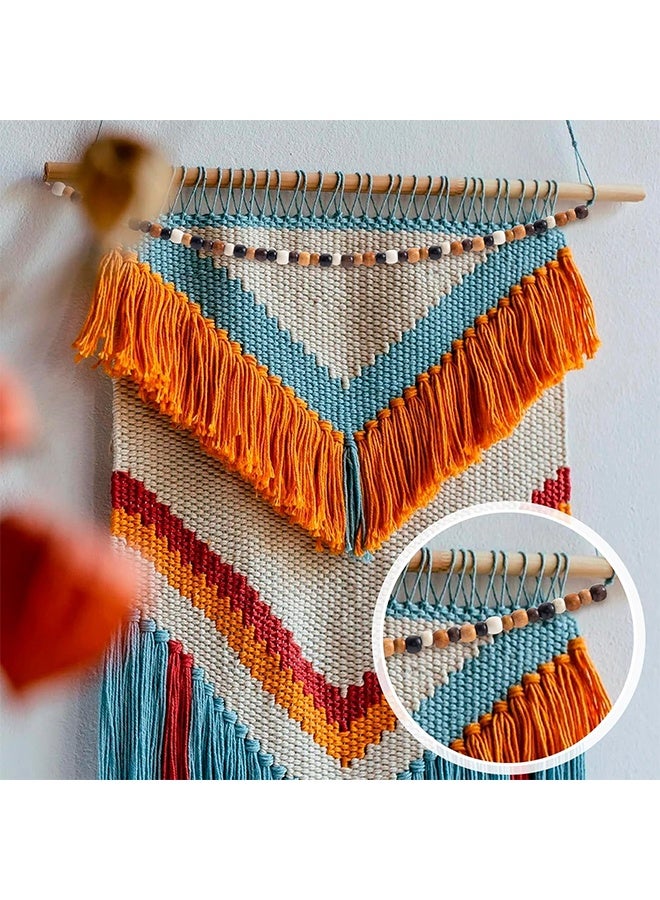 200pcs Large Hole Wooden Beads for Crafts, Vintage Round Natural Wood Hair Bead, 5 Colors Loose Spacer for DIY Macrame Rosary Necklace Bracelet Hair DIY Handmade Decor- 10x13mm & 9X10mm - Image 5