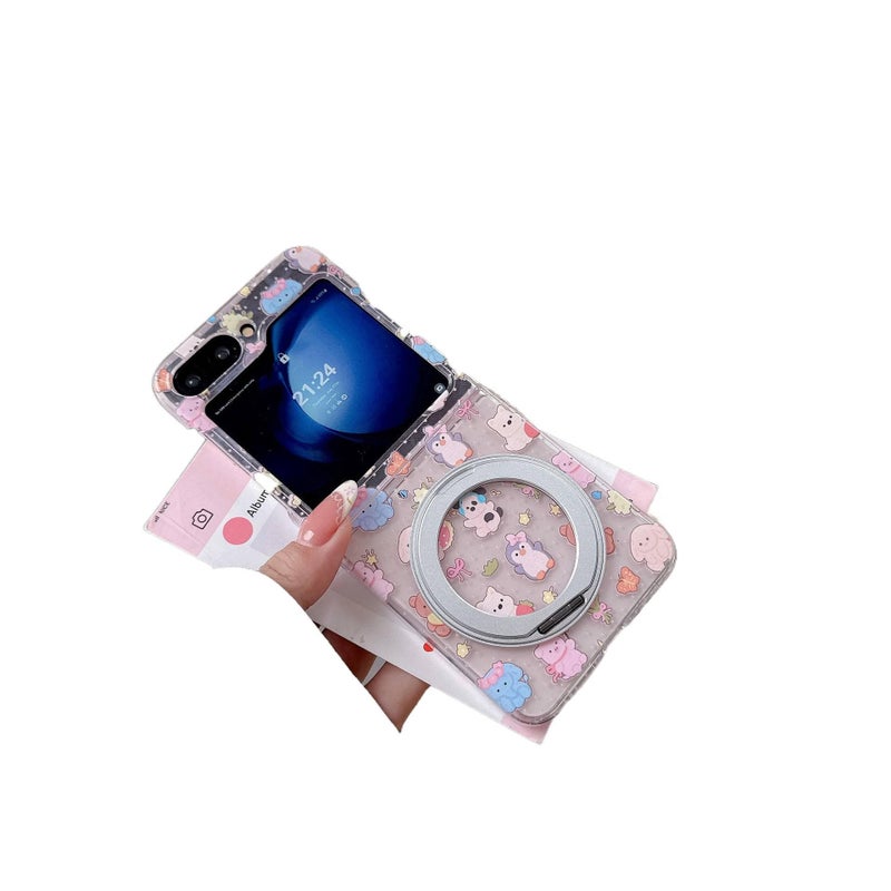 غطاء MagSafe | PC | مقاوم للصدمات لـ Samsung Galaxy Z Flip 5 | Dog | حماية من السقوط - Image 5
