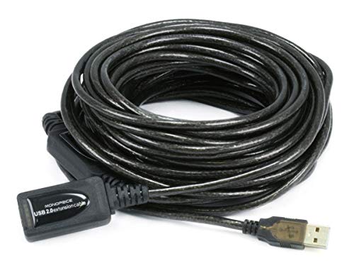Monoprice 49ft 15M USB 20 A Male to A Female Active Extension Repeater Cable Kinect PS3 Move Compatible Extension - Image 1