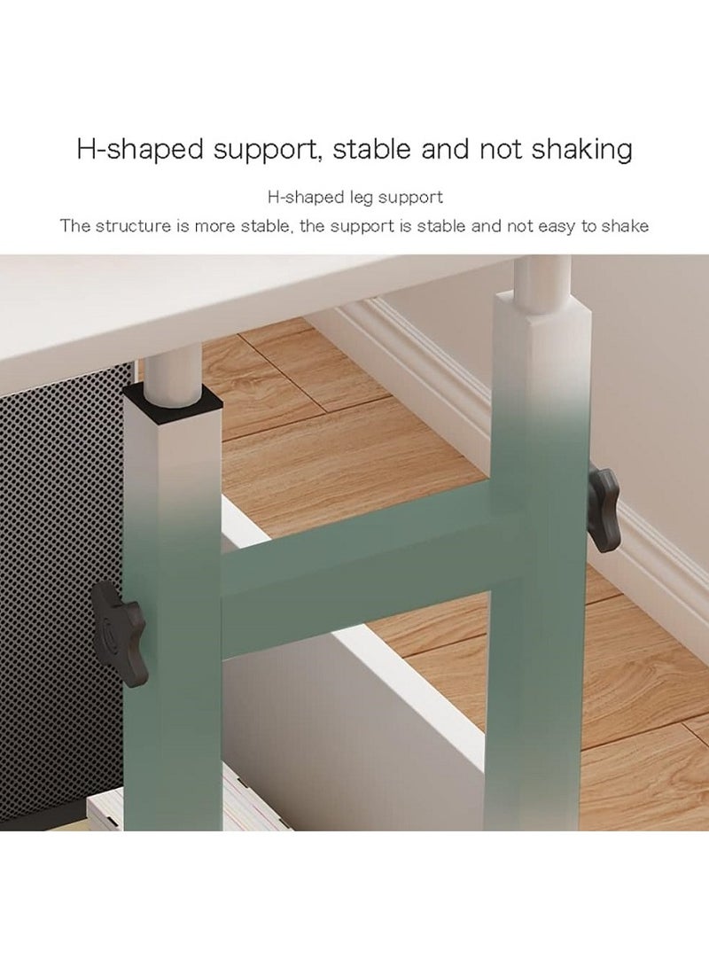 AGD Multi-functional study table with book storage shelf and wheels - Image 5