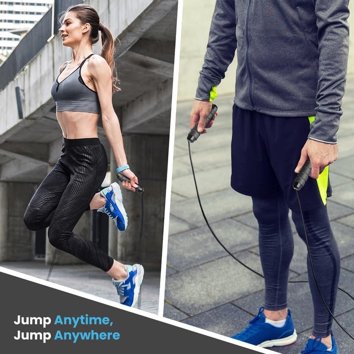 Limm Adjustable Jump Rope for Workout - All-Purpose Exercise Jump Rope Kids & Adults Love with Tangle-Free, Comfortable Foam Handles - Best Slimming, Cardio & Endurance Training - Image 5
