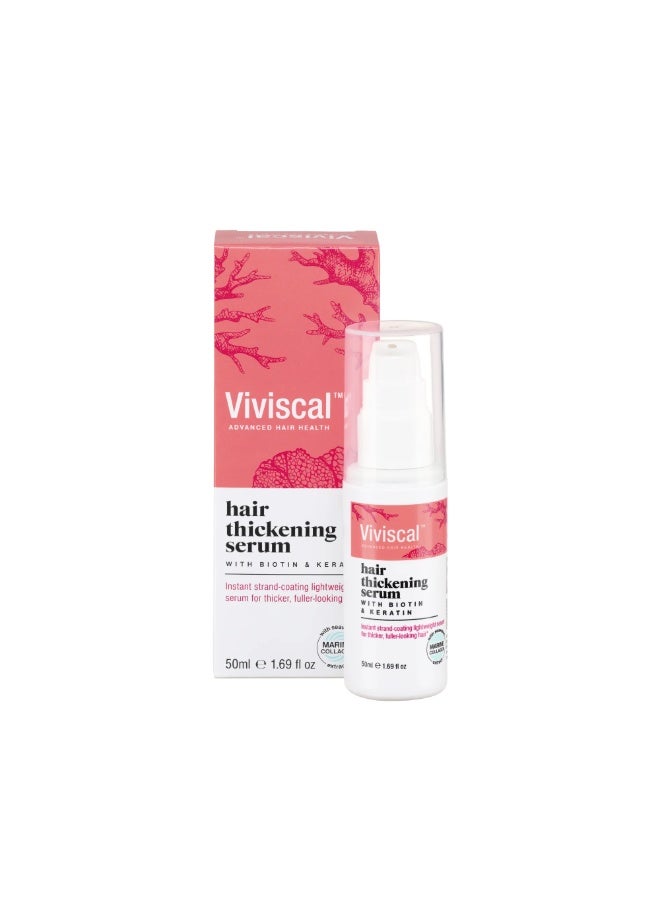 Viviscal Hair Thickening Serum with Biotin & Keratin – Lightweight Leave-In Serum for Fuller-Looking Hair – 50ml - Image 1