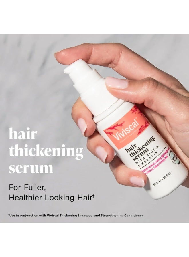 Viviscal Hair Thickening Serum with Biotin & Keratin – Lightweight Leave-In Serum for Fuller-Looking Hair – 50ml - Image 3