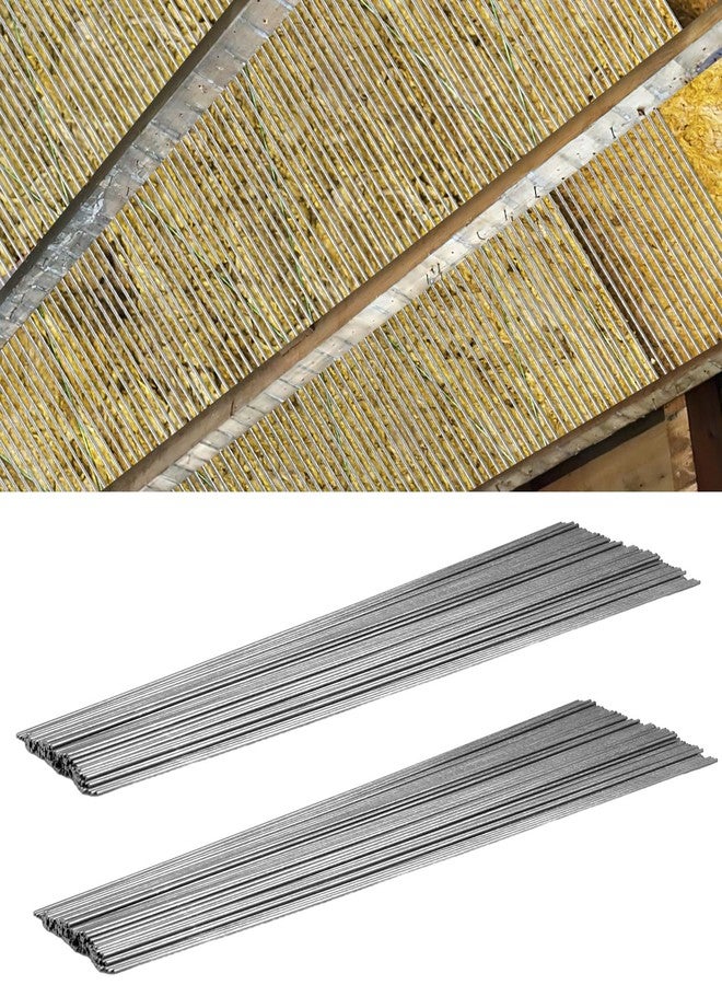 Welecom 150 Pcs Insulation Support Wire 24 Inch Insulated Bracket Insulation Holder Wire Metal Insulated Support Rods for Ceiling Attic Insulation - Image 1