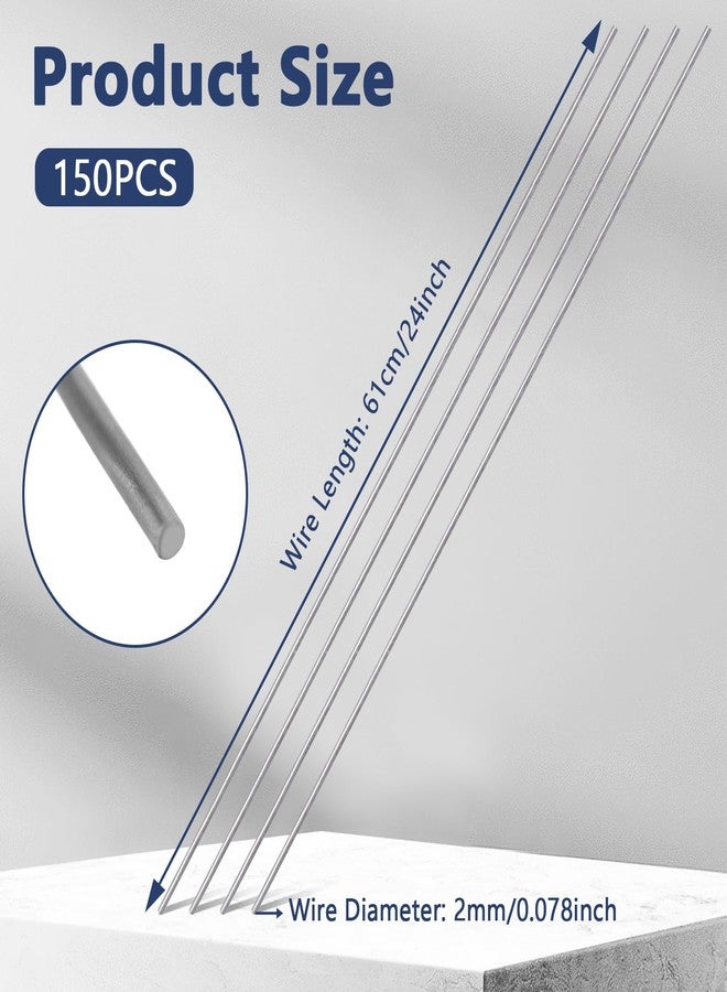Welecom 150 Pcs Insulation Support Wire 24 Inch Insulated Bracket Insulation Holder Wire Metal Insulated Support Rods for Ceiling Attic Insulation - Image 2
