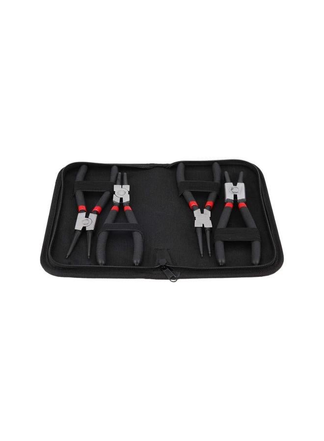WYBOT Snap Ring Pliers Set, 4Pcs 7inch Circlip Plier Internal External Bent Straight Snap Ring Circlip Pliers Tool for bicycles, motorcycle, farm machinery 
