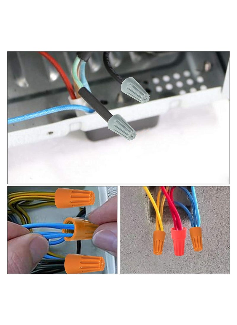 HOFEESEA - 158pcs Electrical Wire Connectors Nuts Colorful Wire Caps Kit Twist Caps Nuts Assortment for Quick Connection - Image 1