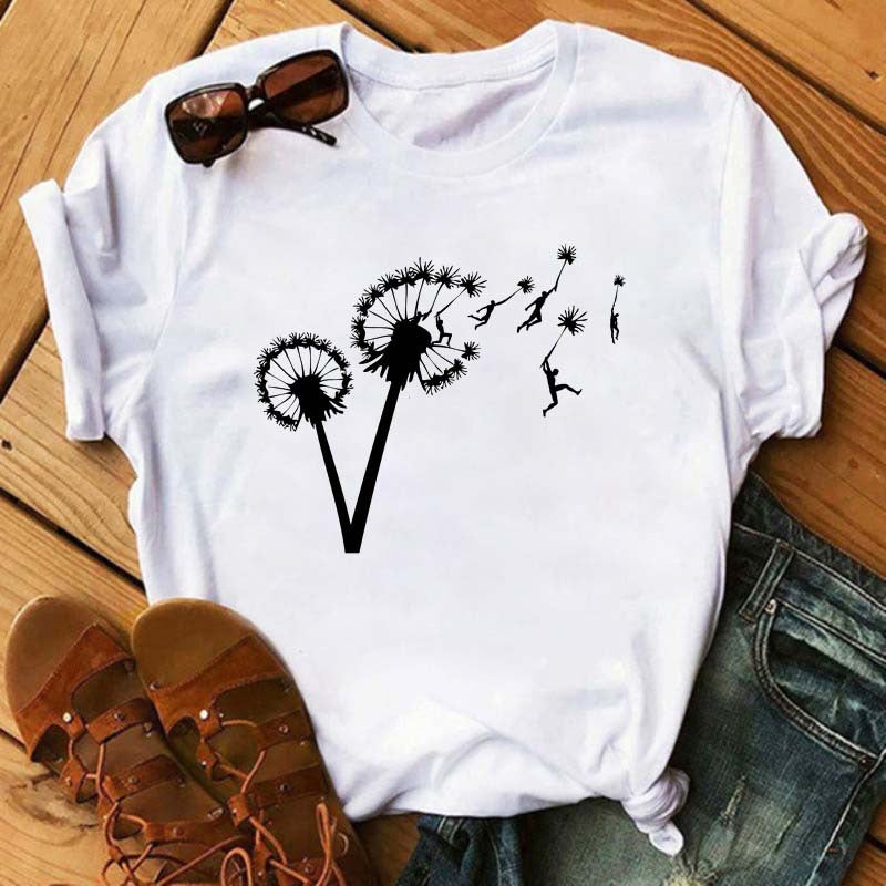 T-Shirt Independent Station Women's Short-Sleeved Wish Spot Temu Fashion - Image 1