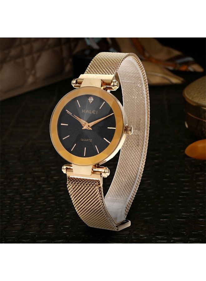 HALEI ساعة هالي هارلي كوارتز لايت النسائية الفاخرة - Image 1