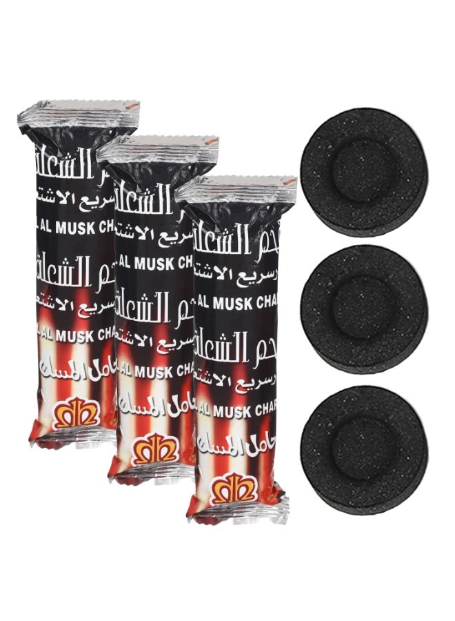 اقراص فحم سريع الاشتعال للبخور من الشعلة | 30 قرص | اشتعال سهل وفوري | عديم الرائحة | احتراق يمتد لـ 45 دقيقة | بدون شرار | 33 مم - Image 1