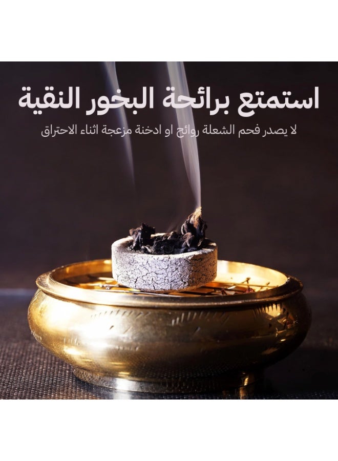 اقراص فحم سريع الاشتعال للبخور من الشعلة | 30 قرص | اشتعال سهل وفوري | عديم الرائحة | احتراق يمتد لـ 45 دقيقة | بدون شرار | 33 مم - Image 5