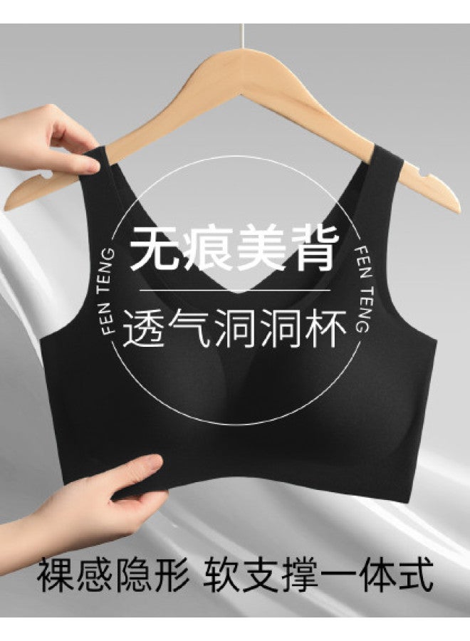 Fenton Seamless Ultra-thin  Breathable Underwear Women's Camisole Built-in Bra With Lift And No Shake - Image 1