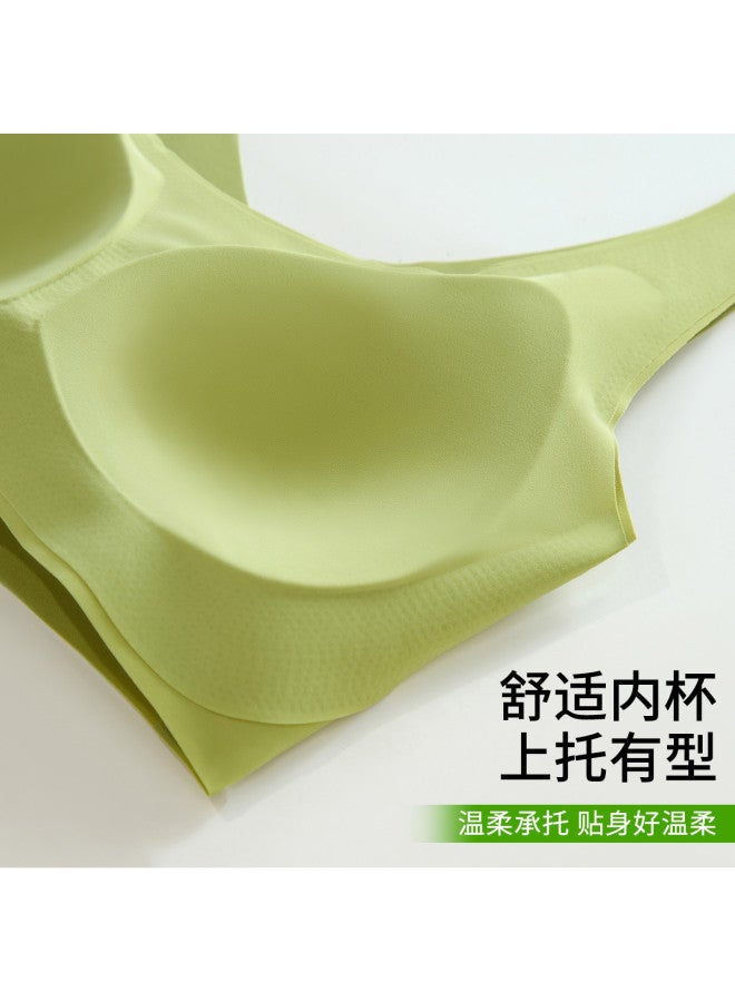 Fenton Seamless Ultra-thin  Breathable Underwear Women's Camisole Built-in Bra With Lift And No Shake - Image 5
