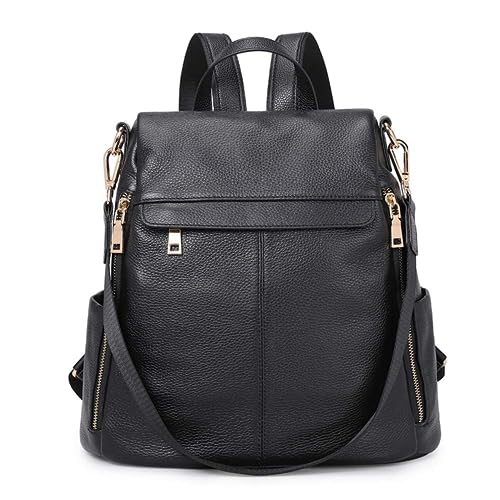 Kattee Women's Anti-Theft Backpack Purse Genuine Leather Shoulder Bag Fashion Ladies Satchel Bags - Image 1