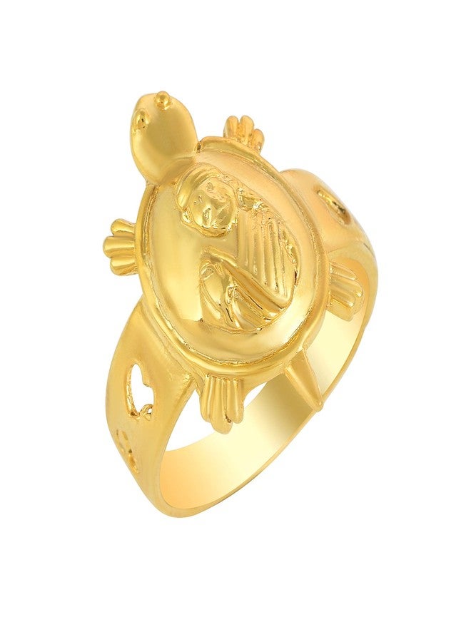 Memoir Brass1 Micron Gold forming Combo of Saibaba Pendant with fingerring Men Women - Image 3