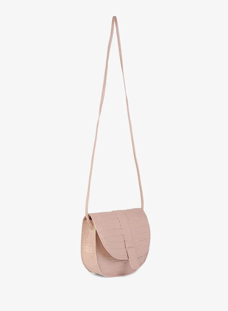 Haute Sauce Croco Pink Cross Body Bag