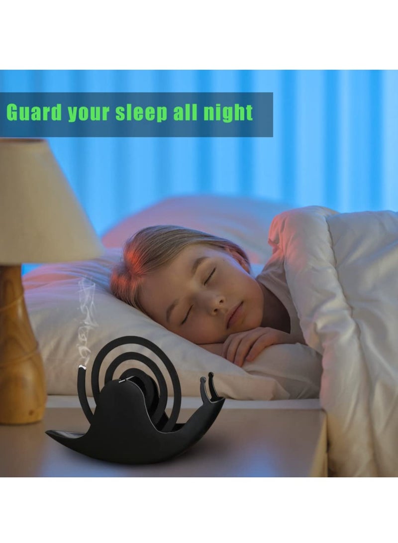 KASTWAVE حامل لفائف البعوض، حامل لفائف البعوض المحمول، دعامة لفائف البعوض حامل لفائف البعوض في الهواء الطلق صندوق لفائف البعوض، جامع رماد البخور مع حامل عيدان البخور الحلزونية - Image 3