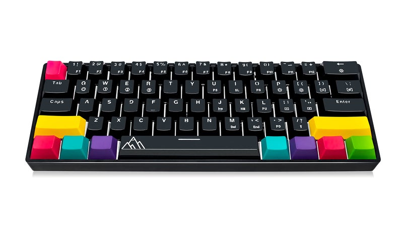 ASCENY One - Hot-Swappable 60% Mechanical Keyboard with Extra Colorful Keycaps, RGB Lights, Spill Proof, Optical Switches (Gateron Blue) - Image 1