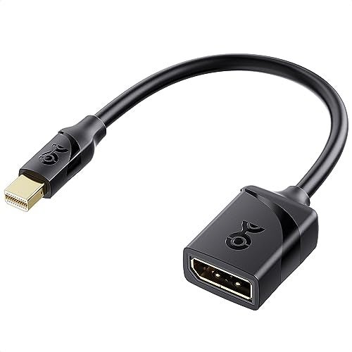 Cable Matters محول كابل ماترز Mini DisplayPort إلى DisplayPort 1.4 بسرعة 32.4Gbps (Mini DP إلى DP 1.4) باللون الأسود - جاهز لدقة 8K@60Hz و 4K@240Hz - متوافق مع Thunderbolt و Thunderbolt 2 - Image 1