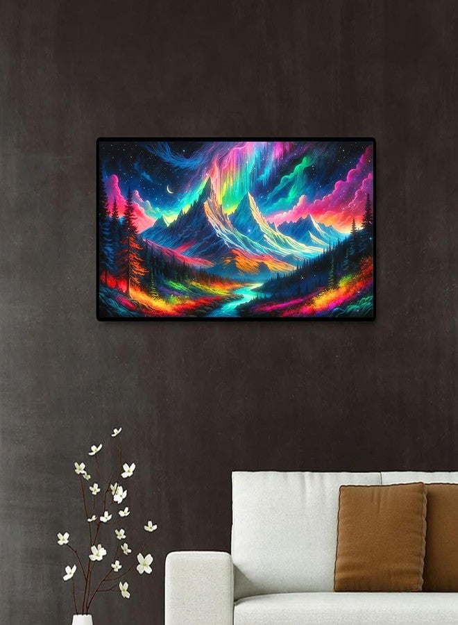 طقم رسم ماسي للأضواء الشمالية من mrpwnle للبالغين، طقم رسم كامل من الأحجار الكريمة من Aurora Crafts للبالغين، طقم رسم ماسي للأضواء الشمالية للبالغين، ديكور حائط منزلي، هدية، 27.6 × 15.8 بوصة - Image 3