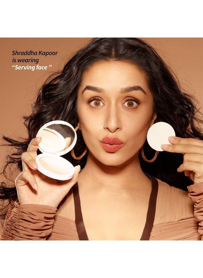 MyGlamm Radiant Matte Compact Powder (Serving Face) 9G ; Radiant Matte Finish ; For Fair Skin Tone ; Vegan & Cruelty Free  - Image 4