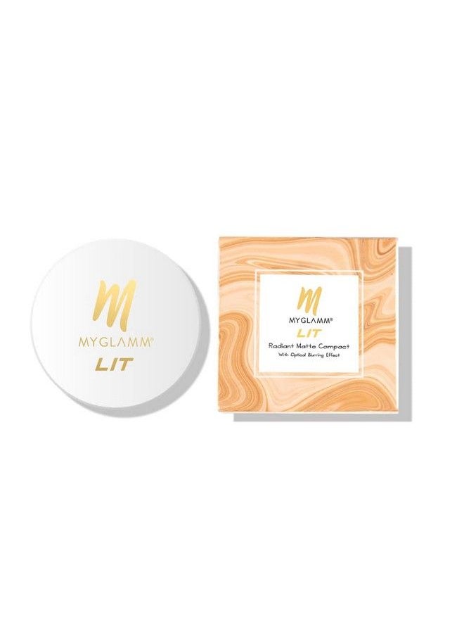 MyGlamm Radiant Matte Compact Powder (Serving Face) 9G ; Radiant Matte Finish ; For Fair Skin Tone ; Vegan & Cruelty Free  - Image 2