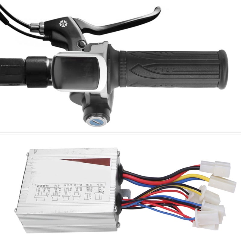 36V 500W E Bike Scooter Kit: Lightweight Rain Resistant Handlebar - Power Display Function Electric Scooter Controller Kit for DIY E Bike Scooter & Electric Bicycle Conversion - Image 5