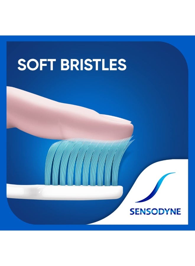 Sensodyne Sensitive Toothbrush | Soft Rounded Bristles Tooth Brush Pack of 1 - Image 4