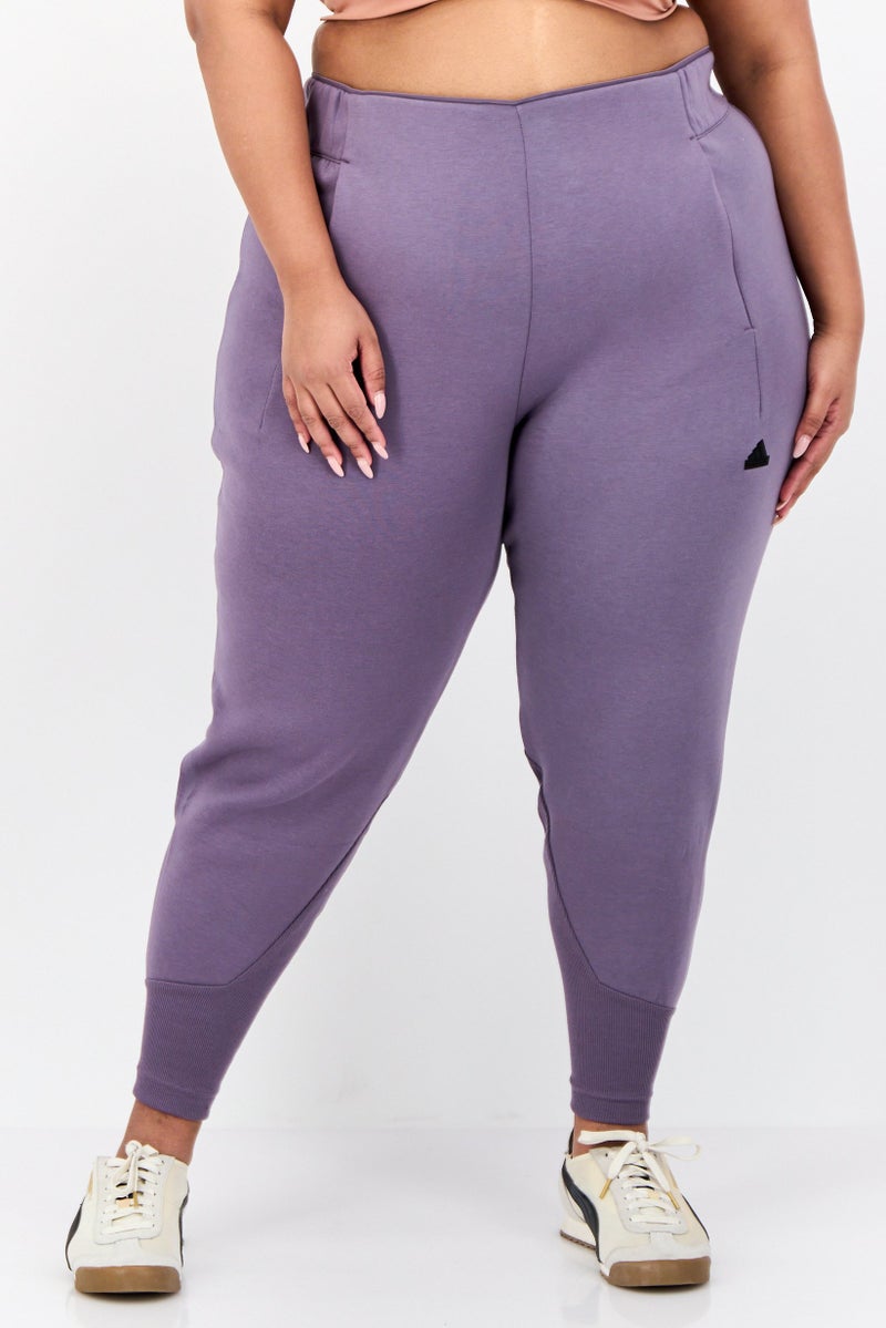 Adidas Women Regular Fit Outdoor Jogger Pants, Dark Mauve  - Image 1