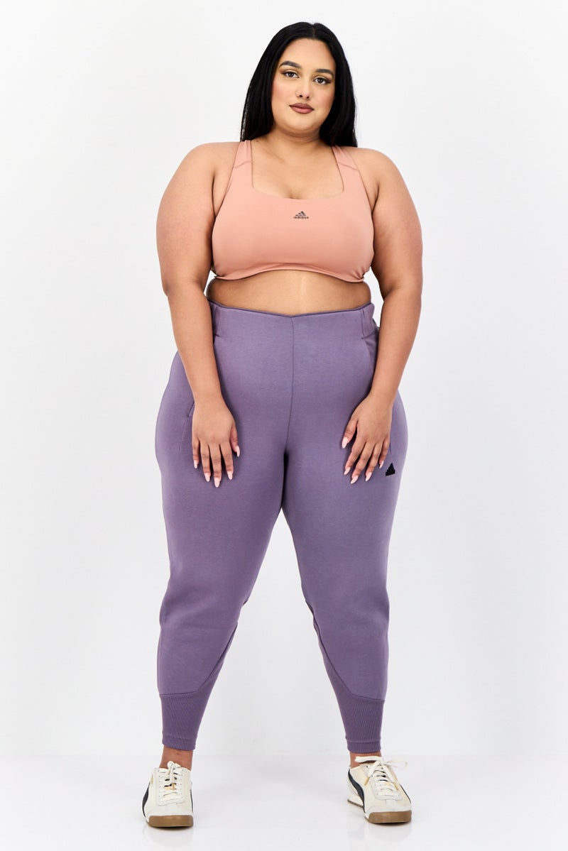 Adidas Women Regular Fit Outdoor Jogger Pants, Dark Mauve  - Image 4